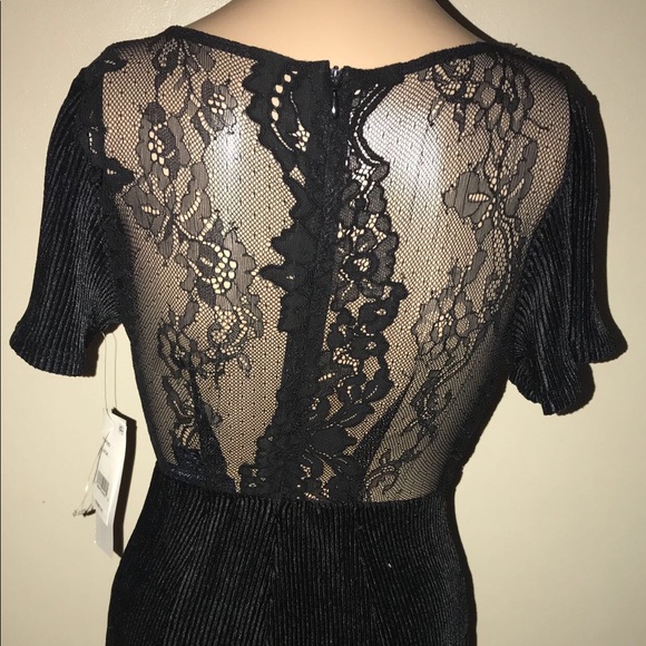 French Connection black jumpsuit. Lace back - Picture 3 of 5
